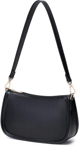 Retro Vegan Leather Hobo Bag Classic Shoulder Handbag Small Crossbody Purse Bag with Two Straps in Saudi Arabia
