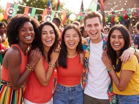 30 Pcs Juneteenth Bracelets Party Favors Bulk - Black Red Yellow Beads Accessories Gifts for Women Men Independence Freedom Day Supplies in Saudi Arabia