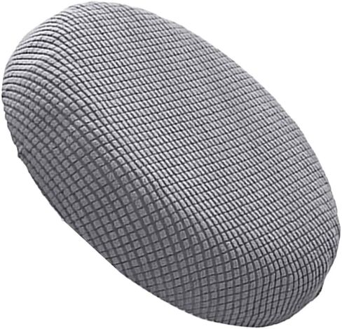 LIOOBO Round Chair Cover Round Stool Cover 11-14 inch Elastic Stool Covers Soft High Elasticity Bar Stool Cover Chair Cover Easy Clean| Comfortable 1PC Grey Swivel in Kuwait