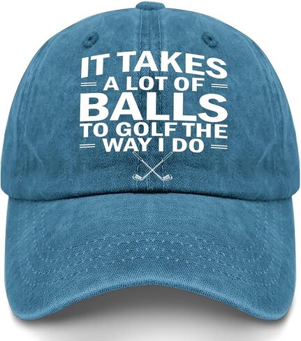 It Takes A Lot of Balls to Golf The Way I Do Cap River Hat Hiking Hat Women Gifts for Boyfriends Workout Caps in Saudi Arabia