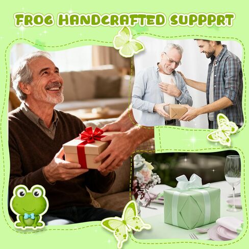 Fathers Day Dad Gifts,Handmade Crochet Frog Figurine, Cute Frog Decor with I Hoppin' Love You Card, Birthday Keepsake Gift for Dad from Daughter Son in Saudi Arabia