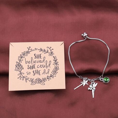 FOTAP Cartoon Movie Fan Gift Fairy Magical Inspire Bracelet WDW Trip Gift Fairy Angel Jewelry Pixie Dust Merch in Kuwait