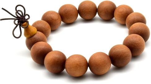 Zen Dear Unisex Teak Wood Prayer Beads Buddha Buddhist Beads Japa Mala Necklace Bracelet Bead in Saudi Arabia