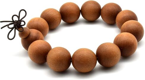 Zen Dear Unisex Teak Wood Prayer Beads Buddha Buddhist Beads Japa Mala Necklace Bracelet Bead in Saudi Arabia