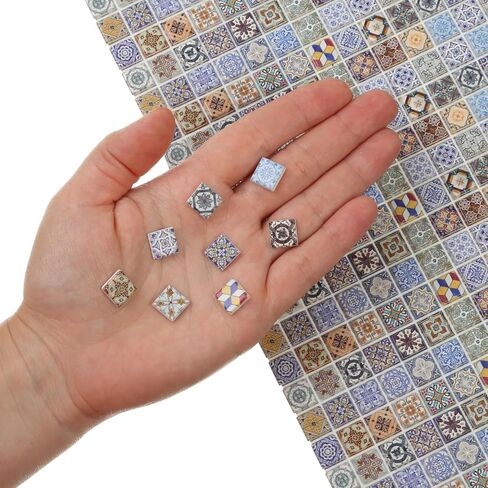 300pcs, Dollhouse Flooring, 1:24 Scale Doll House Tiles, Miniature Fireplace Tiles, REDUCIO! in Saudi Arabia