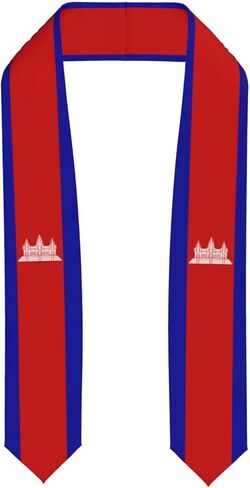 Vintage Graduation Stole Scarf Shawl Sash for Abroad Student International Study in Kuwait