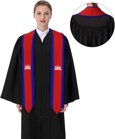 Vintage Graduation Stole Scarf Shawl Sash for Abroad Student International Study in Kuwait