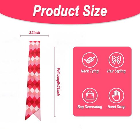 Purse Scarf for Handbags Bag Scarf for Women Fashion Hair Head Scarves Satin Neck Scarves Multifunctional Accessories in Saudi Arabia
