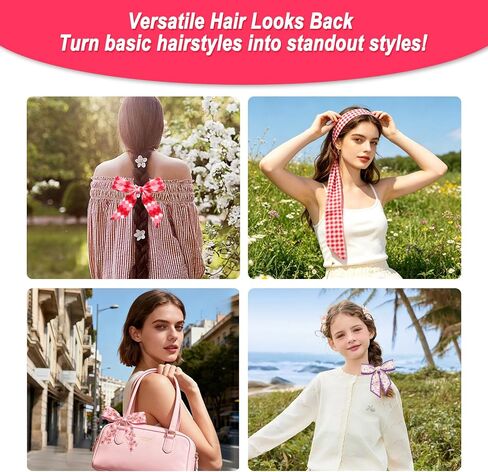 Purse Scarf for Handbags Bag Scarf for Women Fashion Hair Head Scarves Satin Neck Scarves Multifunctional Accessories in Saudi Arabia