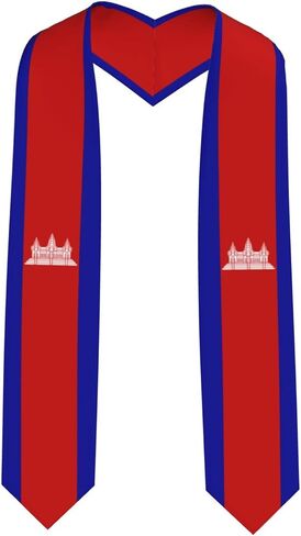 Vintage Graduation Stole Scarf Shawl Sash for Abroad Student International Study in Kuwait