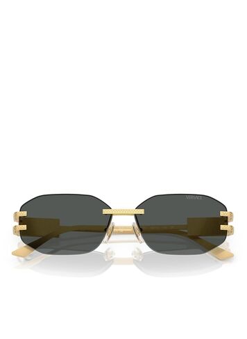 Versace Women's 0VE2274 Sunglasses, Gold, One Size in Kuwait