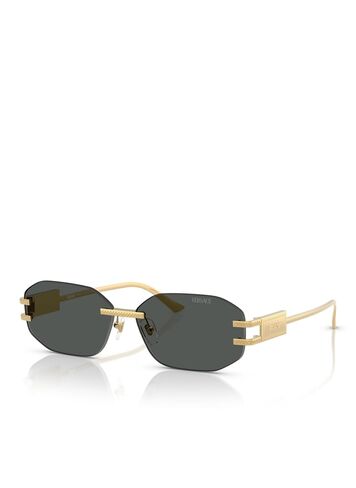 Versace Women's 0VE2274 Sunglasses, Gold, One Size in Kuwait