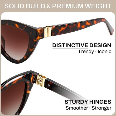 FEISEDY Cat eye Sunglasses with Polarized and UV400 Protection for Women, Retro Stylish for Driving Fishing and Party B0428 in Kuwait