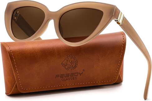 FEISEDY Cat eye Sunglasses with Polarized and UV400 Protection for Women, Retro Stylish for Driving Fishing and Party B0428 in Kuwait