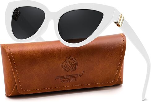 FEISEDY Cat eye Sunglasses with Polarized and UV400 Protection for Women, Retro Stylish for Driving Fishing and Party B0428 in Kuwait