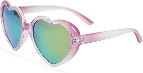 Heart Shaped Polarized Sunglasses Oversized Retro Lens Heart Sunglasses for Women Fashion Gradient Pink Love Eyeglasses Party Beach Cute Sun Glasses in Saudi Arabia