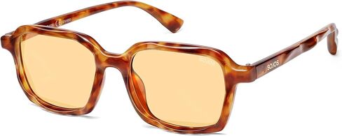 SOJOS Trendy Polarized Square Sunglasses for Women Men,Fashion Rectangle Shades Wavy Pattern Frame UV400 Protected SJ2698 in Saudi Arabia