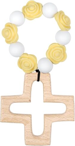 Cross Baptism Silicone Rosary, First Communion Rosary Collection Shower Christian Communion Gifts in Saudi Arabia