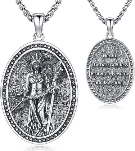 Odinstone Tetragrammaton de Plata 925 Tetragrammaton Pendant Necklace for Men Women Good Luck Amulet Wiccan Jewelry in Saudi Arabia