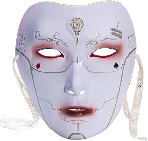 Halloween Ancient Style Handsome Mask Mechanical Adult Beauty Mask Role Playing Cosplay Decorative Mask Party in Saudi Arabia