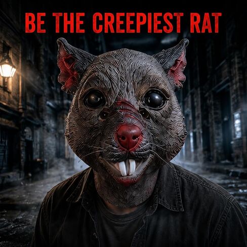 Halloween mask，Latex mouse head mask, animal mouse mask, Halloween costume, party prop in Kuwait