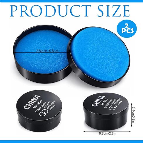 Lounsweer 2 Pcs Waterproof Watch Gasket Grease Professional Watch Paste Repair Kit Sealing Grease Lubricator Silicone Sealant Box O Ring Pocket Clock Lubricant Diver for DIY Watchmaker Maintenance in Kuwait