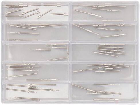Silvery Stainless Steel Movement Winding Stems Precision Watch Winding Stems Professional Watchmakers in Kuwait