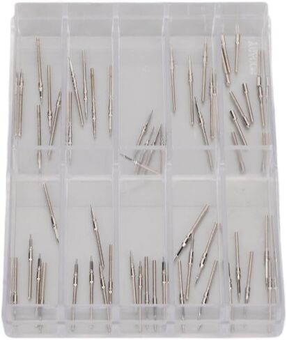 Silvery Stainless Steel Movement Winding Stems Precision Watch Winding Stems Professional Watchmakers in Kuwait