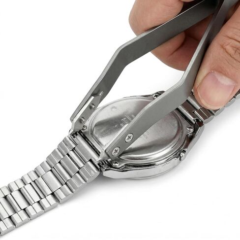 Watch Strap Changing Kit, Scratch-Free 7825 Style Spring Bar Pliers with 5mm Protective Tape & Suede Mat, Reinforced Alloy Steel Tool for Luxury Watches, 1.0mm & 1.4mm Tips in Saudi Arabia