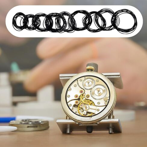 Xthrotsenk 200Pcs Watch Gaskets Assorted Rubber Watch O Rings Assortment Watches Seal Gasket Kit Watches O Rings Seals Gaskets Set Case Back Gasket O-Ring Replacement Caseback Oring Repairing in Saudi Arabia