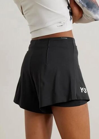 adidas Y-3 Women's Tennis PRO Match Slim FIT Shorts, Black, Small in Kuwait