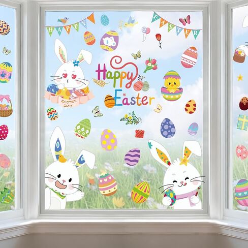 Fall Window Clings Decorations - Gnomes Pumpkins Maple Leaf Autumn Decor | 9 Sheets Window Stickers for Glass Windows, Thanksgiving Decals for Home, Office, School Classroom, Holiday Party Supplies. in Saudi Arabia