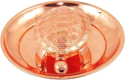 Rasakraft Copper Vastu Tortoise Plate Set, Feng Shui Tortoise, Career Gift in Saudi Arabia