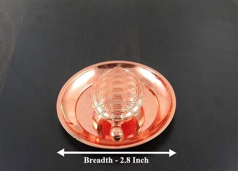 Rasakraft Copper Vastu Tortoise Plate Set, Feng Shui Tortoise, Career Gift in Saudi Arabia