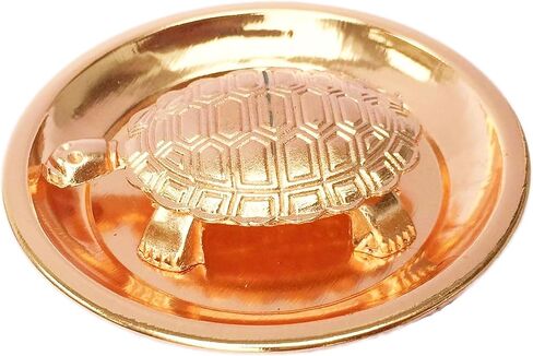 Rasakraft Copper Vastu Tortoise Plate Set, Feng Shui Tortoise, Career Gift in Saudi Arabia