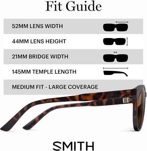 SMITH Westward Core Sunglasses with Polarized Lenses – Mens & Womens Performance Sunglasses for Active Days, Sports & Running in Kuwait