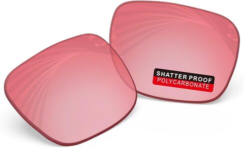 PRO+ Polycarbonate Non-Polarized Replacement Lenses for Oakley Holbrook OO9102 Sunglasses - HD Pink in Kuwait