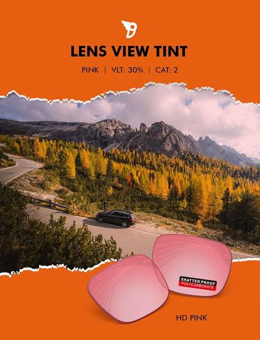 PRO+ Polycarbonate Non-Polarized Replacement Lenses for Oakley Holbrook OO9102 Sunglasses - HD Pink in Kuwait