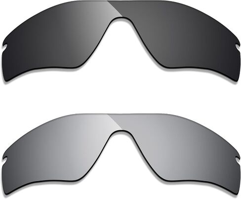 Alphax 2 Pair Polarized Replacement Lenses for Oakley Radar Path Sunglasses- Black+Titanium in Kuwait