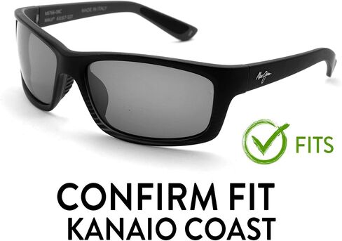 عدسات APEX Polarized PRO+ بديلة لنظارات Maui Jim Kanaio Coast MJ766 الشمسية (أسود) in Kuwait