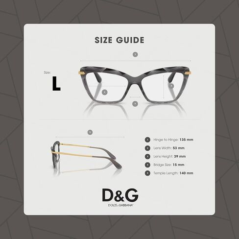 Dolce&Gabbana DG5025 504 53M Transparent Grey Cateye Eyeglasses for Women+ Bundle with Accessory Eyewear Kit in Kuwait