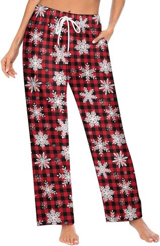 Women Lounge Pants Comfy Pajama Bottom Drawstring Sleepwear Long Pajamas Pants in Saudi Arabia