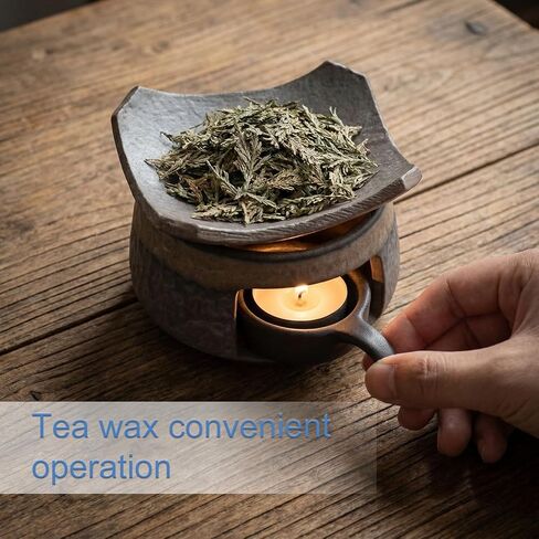 Ceremony Ceramic Incense Holder Aromatherapy Diffuser, White Sage Incense Burner, Herb Burner & Candle Wax Warmer with Tealight Holder, Home Fragrance Accessories for Relaxation & Meditation in Saudi Arabia