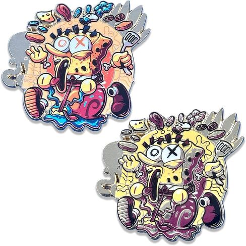 SpongeBob SquarePants Blind Bag Mystery Enamel Pin | Krusty Porthole Series | Officially Licensed Nickelodeon | Zen Monkey Studios in Kuwait