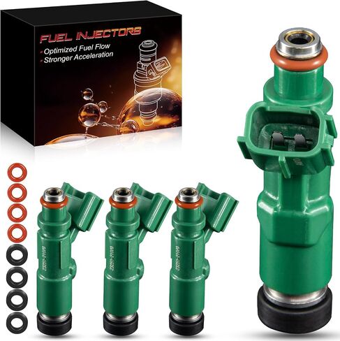 Fuel Injectors Fit For:-Toyota Echo 2001-2005, Prius 2001-2009 For:-Scion xA xB 2004 2005 2006 1.5L OE# 23250-21020 842-12234 FJ343 158-0559 84212234 1580559 (Set of 4) in Kuwait
