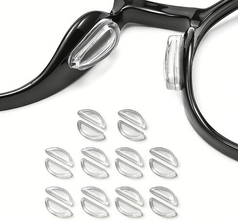 Nose Pads for Glasses Anti Slip for Ray-Ban Meta Wayfarer, 10 Pairs | Silicone Nose Pads for Glasses, Sunglasses, Keep Glasses from Sliding Nose, Transparent, in Saudi Arabia