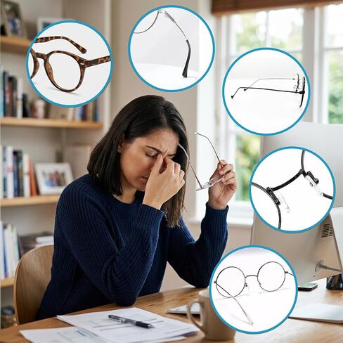 1PCS Eyeglass Frame Adjustment Tool with 2PCS 3-in-1 Screwdriver Kit, Eyeglass Repair Kit Glasses Tightener Professional Frame Bender for Temple Arm & Nose Pad Adjusting, DIY Glasses Repair Tightening in Kuwait