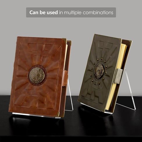 2 Pack Acrylic Book Display Holder, 6x9 inch A5 Letter Size, Clear Easel Base Stand Vinyl Record Rack for Display Album, CD, Magazine, Postcard, Picture, Plate, LP Cover, Artworks, Phone, Tablet in Kuwait