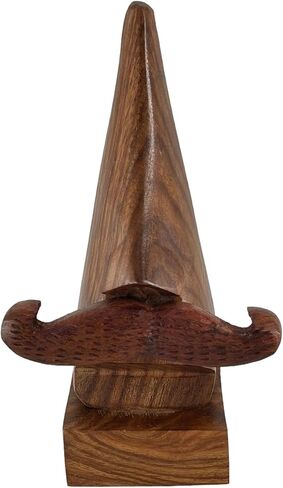 Handcrafted Wooden Spectacle Eyeglasses Holder Classic Nose Shaped Eyewear Retainer-Sunglasses Holder Display Stand, Spectacle Stand- Optical Glass Accesories, Home Office Desk Decor Gift in Saudi Arabia