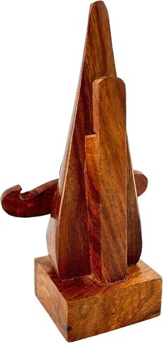 Handcrafted Wooden Spectacle Eyeglasses Holder Classic Nose Shaped Eyewear Retainer-Sunglasses Holder Display Stand, Spectacle Stand- Optical Glass Accesories, Home Office Desk Decor Gift in Saudi Arabia